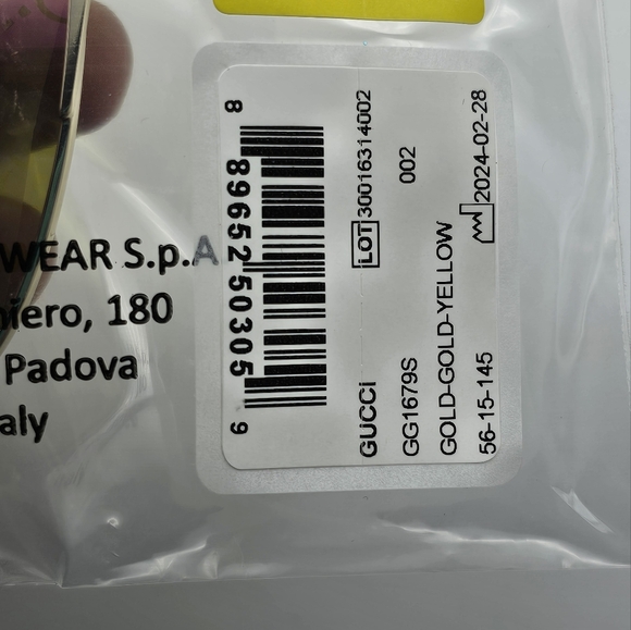 GUCCI AVIATOR GG LOGO GG1679S GOLD UNISEX - Picture 15 of 15